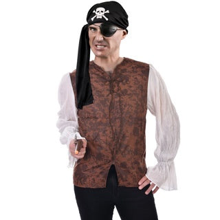 Buccaneer Pirate Shirt Mens Costume