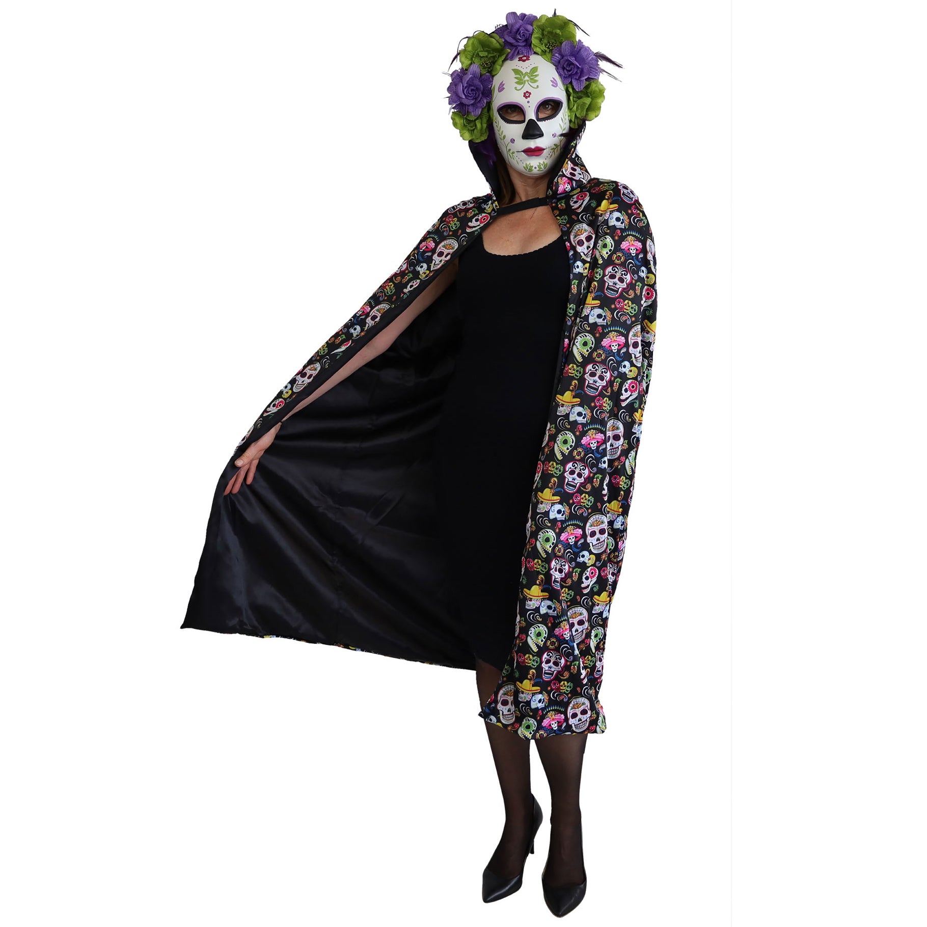 Day of the Dead Unisex Costume Cape