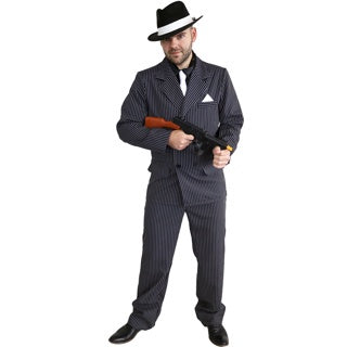 1920's Pinstripe Gangster Mens Costume