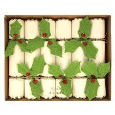 Meri Meri Holly Crackers (Pack of 6)