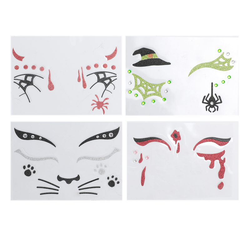 Face Art Tattoo (4 Assorted Designs)