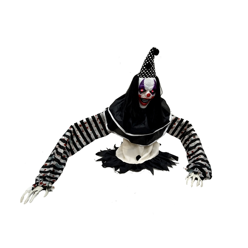 Animated Lawn Clown 105cm