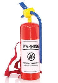 Red Inflatable Fire Extinguisher Costume Prop