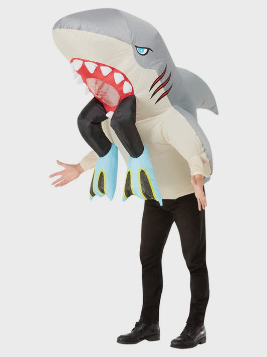 Inflatable Shark and Diver Novelty Costume