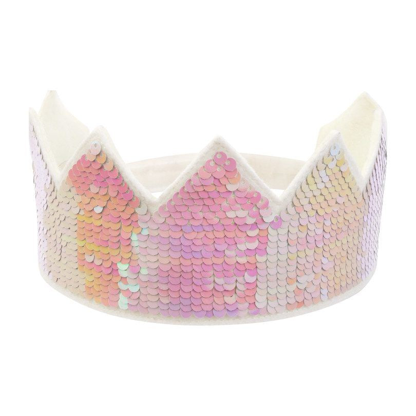 Meri Meri Iridescent Sequin Reversible Crown