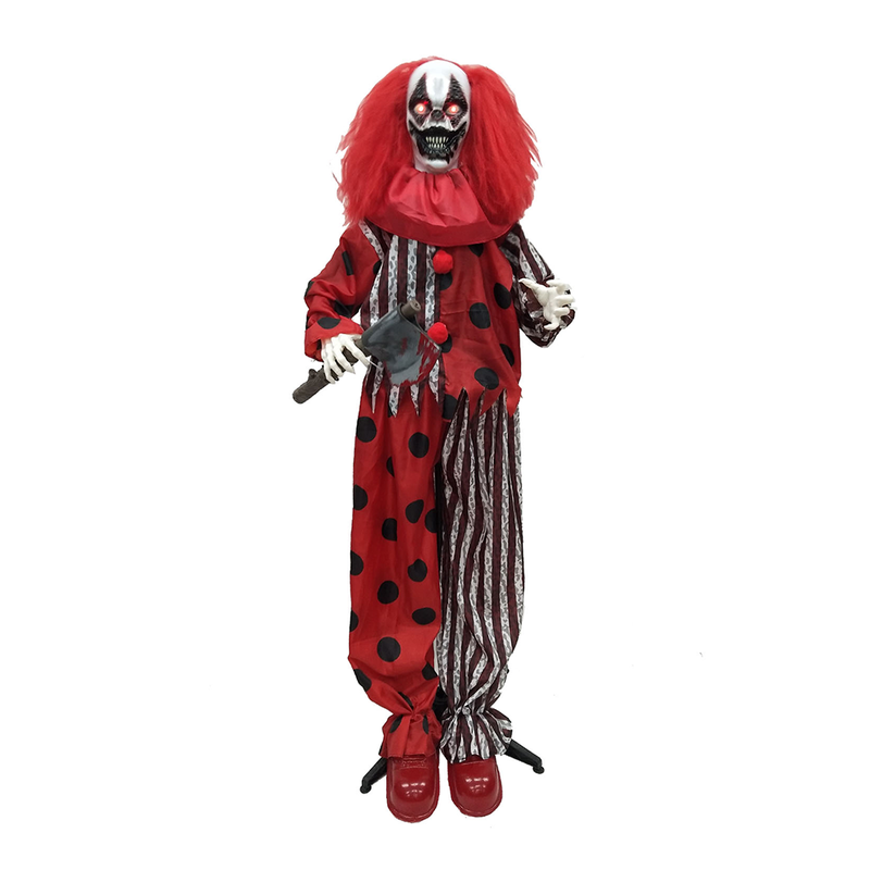 Animated Red Clown 165cm