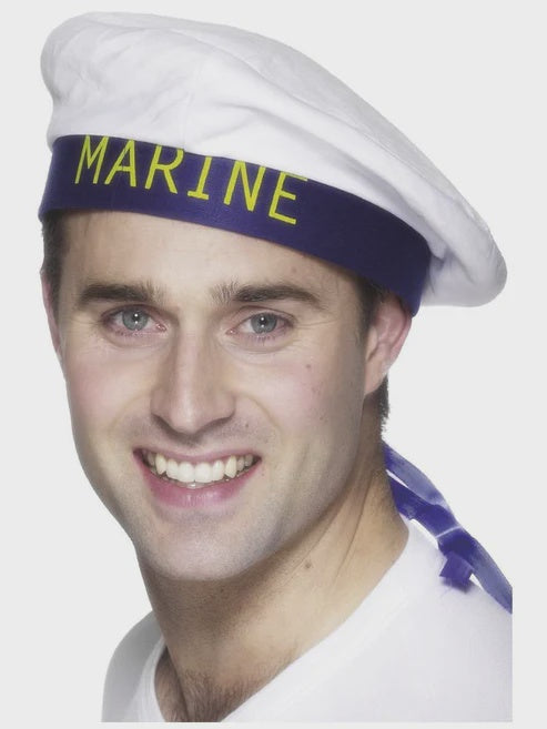 White Marine Sailor's Hat