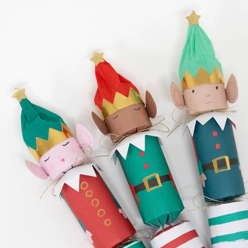 Elf Large Crackers (Pack of 6 in 3 designs)