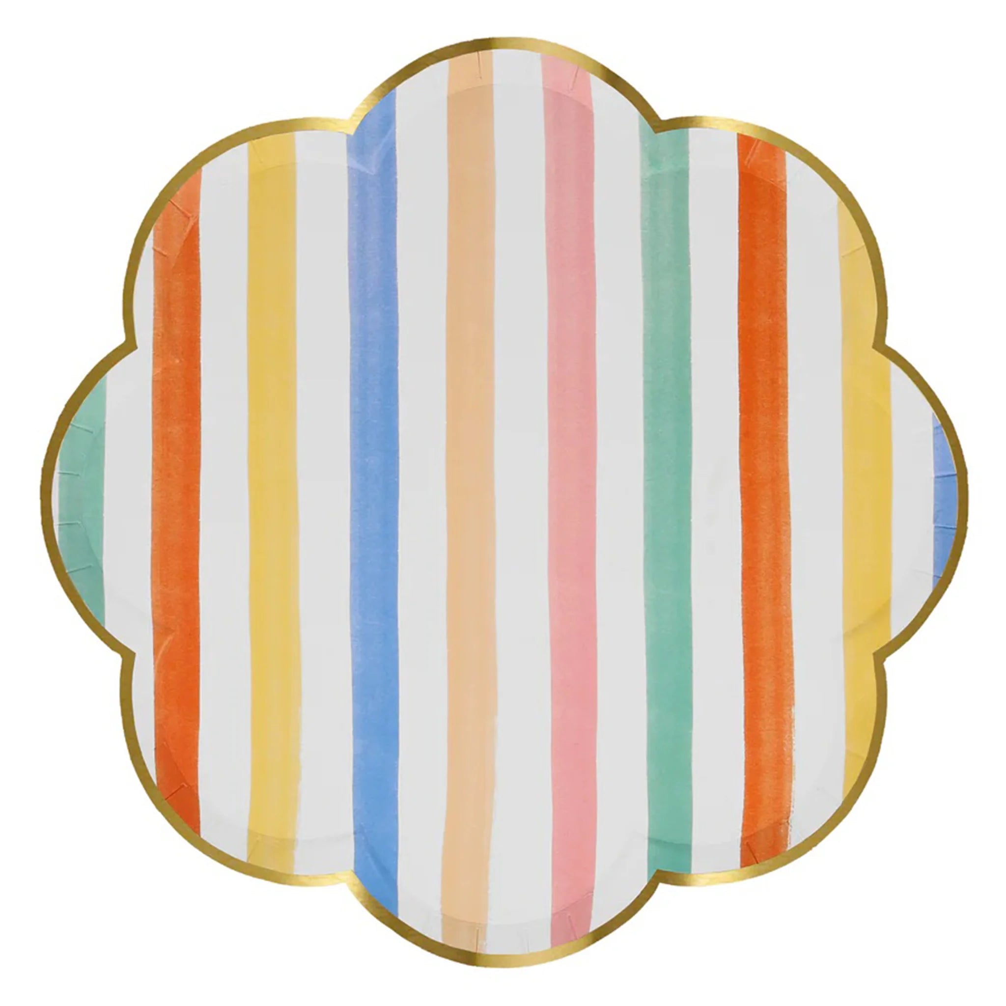 Mer Meri Colourful Pattern Dinner Plates (Pack of 8)