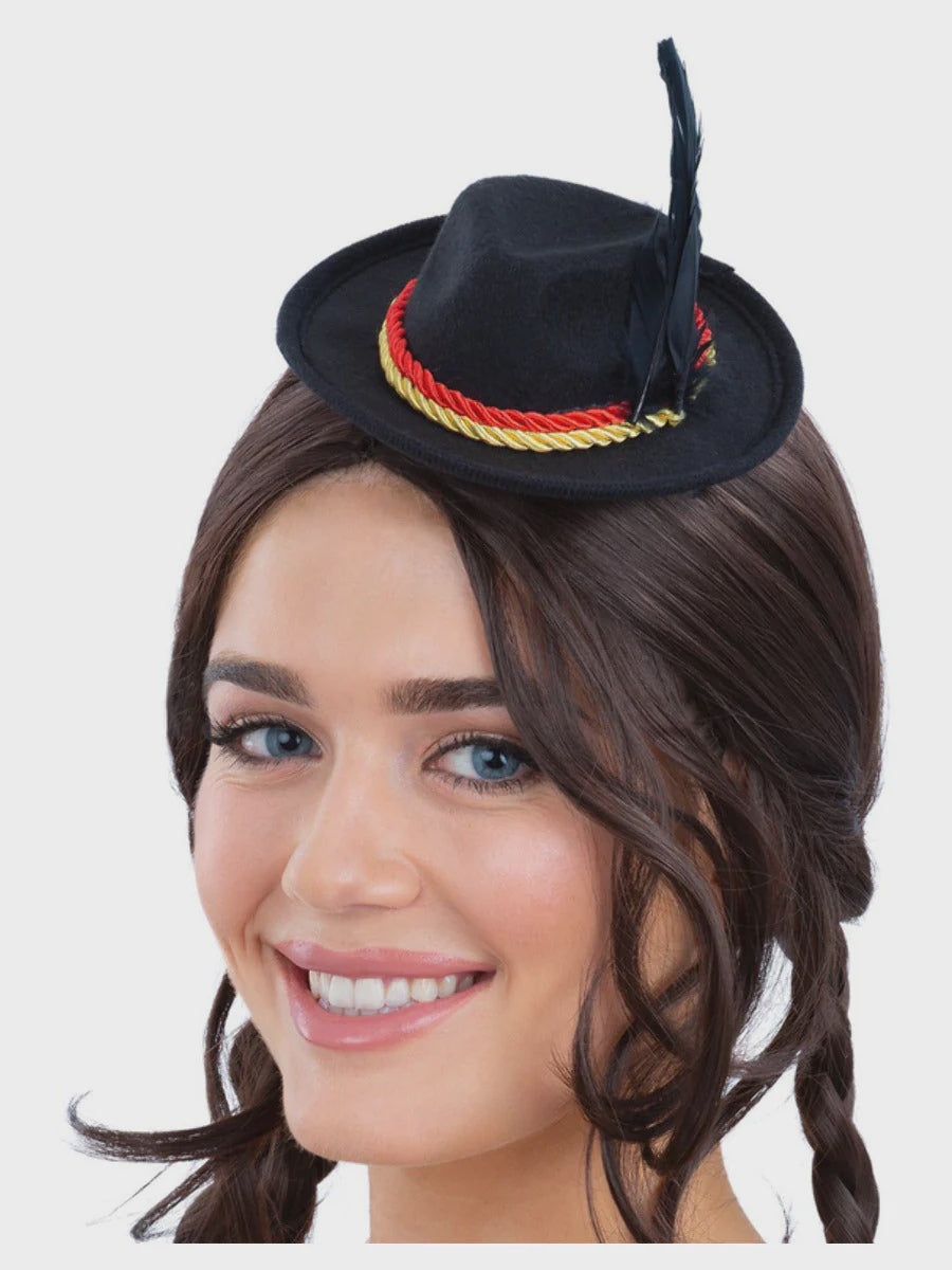 Mini Black Bavarian Trenker Hat