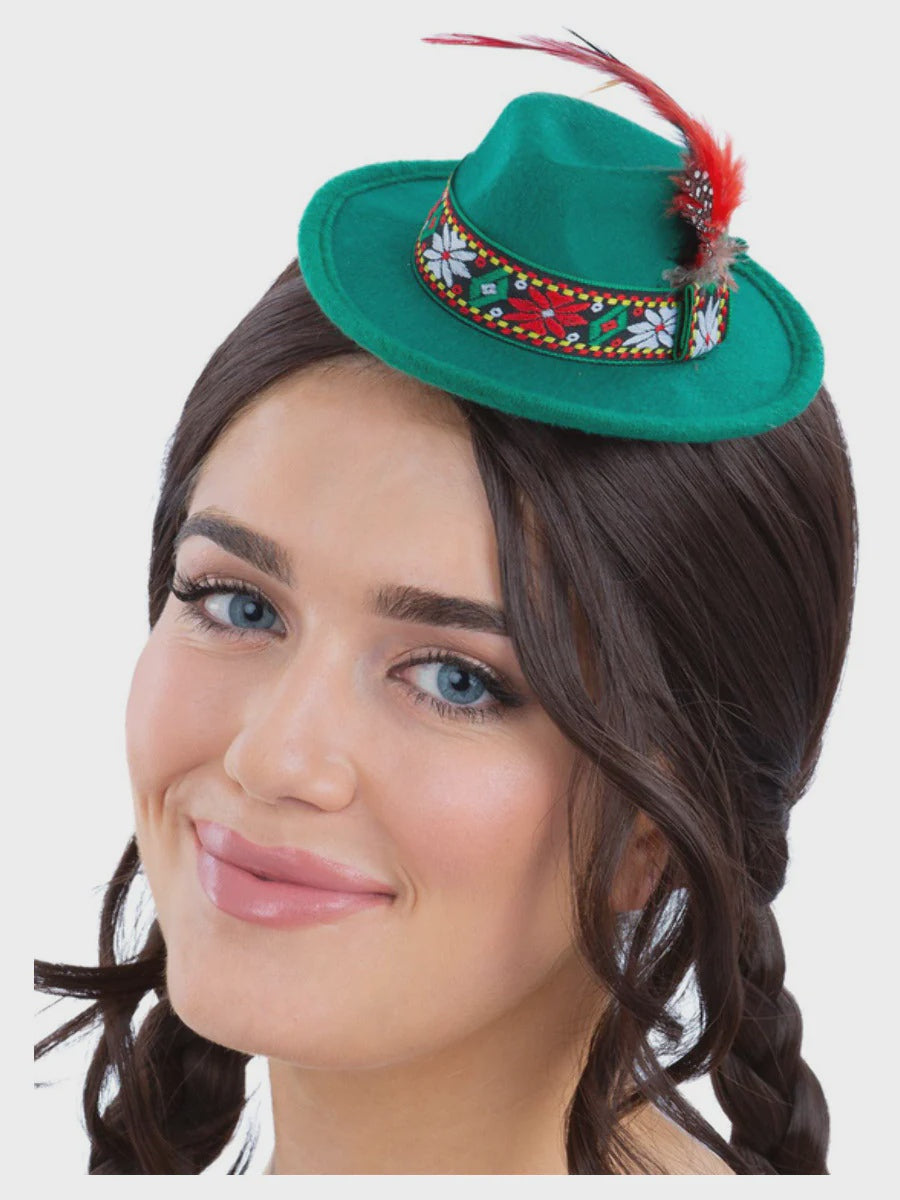 Mini Green Bavarian Trenker Hat