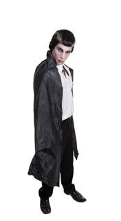 Vampire Cape Economy Black Mens Costume