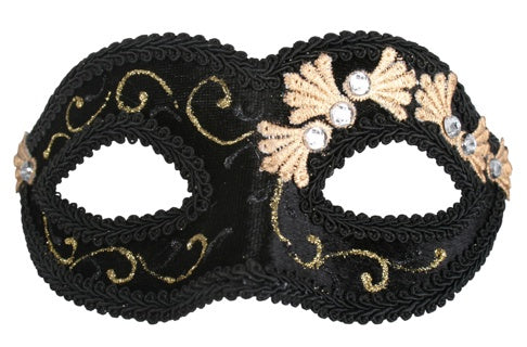 Coco Black Velvet Eye Mask