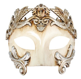 ANTONIO Roman Platinum & Ivory Eye Mask