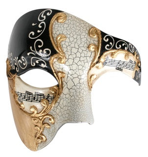 MAESTRO Black & Gold Eye Mask