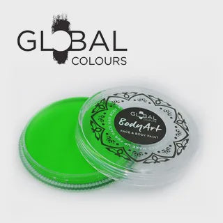 Global 32 Gram Neon Green Water Activated Cake Makeup