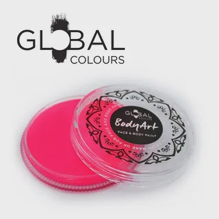 Global 32 Gram Neon Magenta Water Activated Cake Makeup