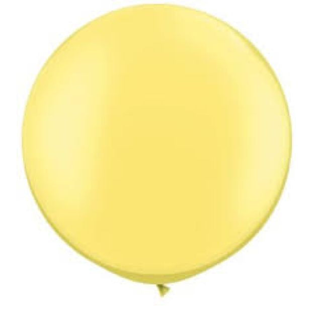 90cm (36") Pearl Lemon Yellow Latex Balloon Pack of 2