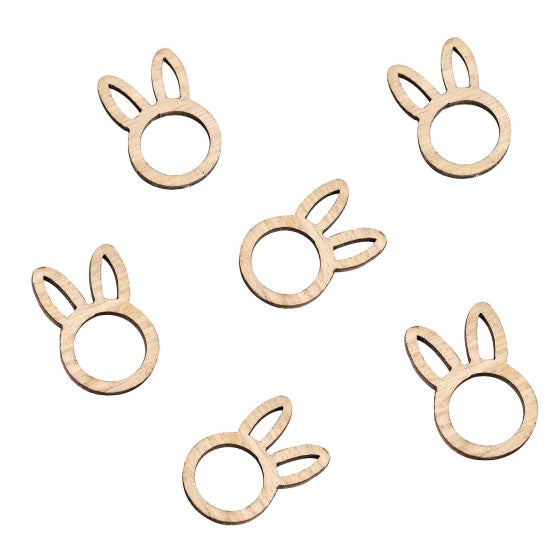 Hey Bunny Wooden Confetti - 24 pieces