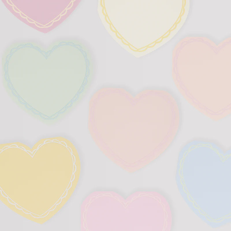 Meri Meri Pastel Heart Large Napkins