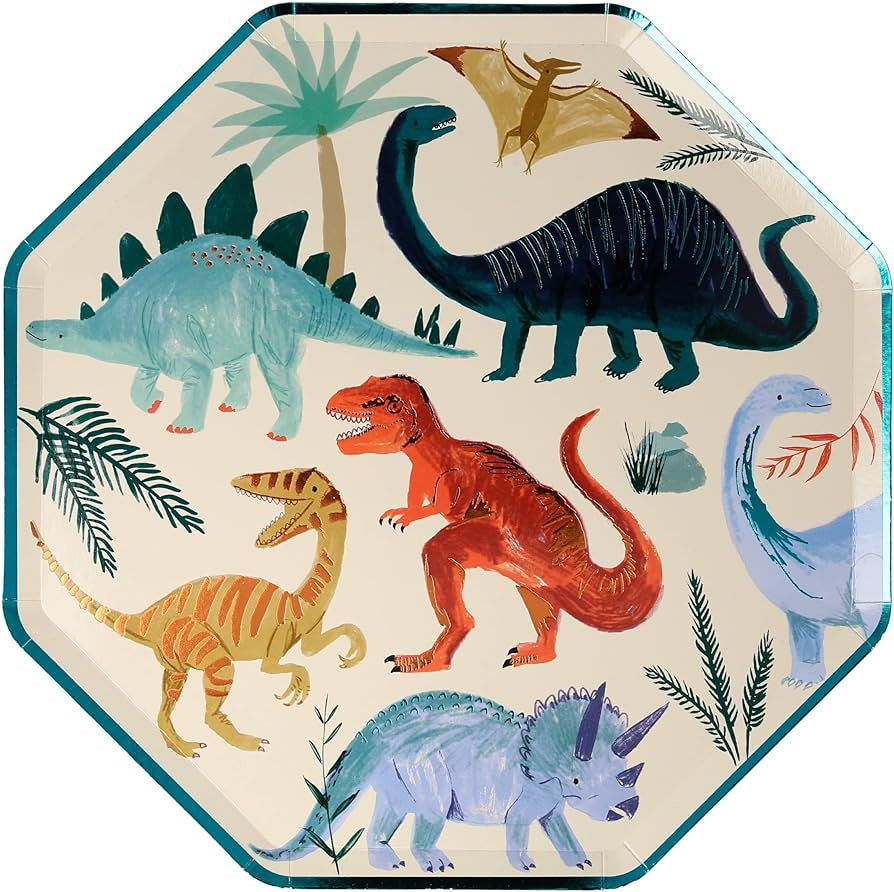 Meri Meri Dinosaur Kingdom Dinner Plates