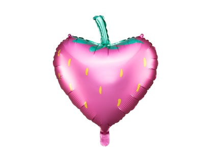Satin Pink Strawberry Foil Balloon