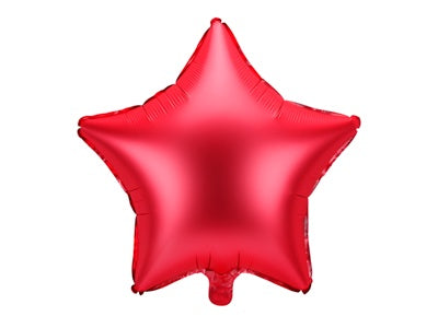 Star Matte Red Foil Balloon