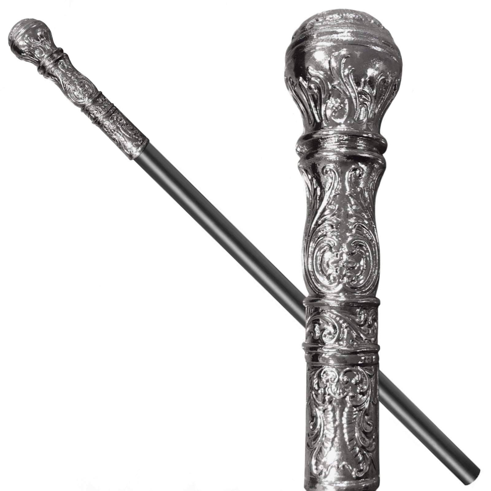 Stage/Dance Collapsible Silver Cane