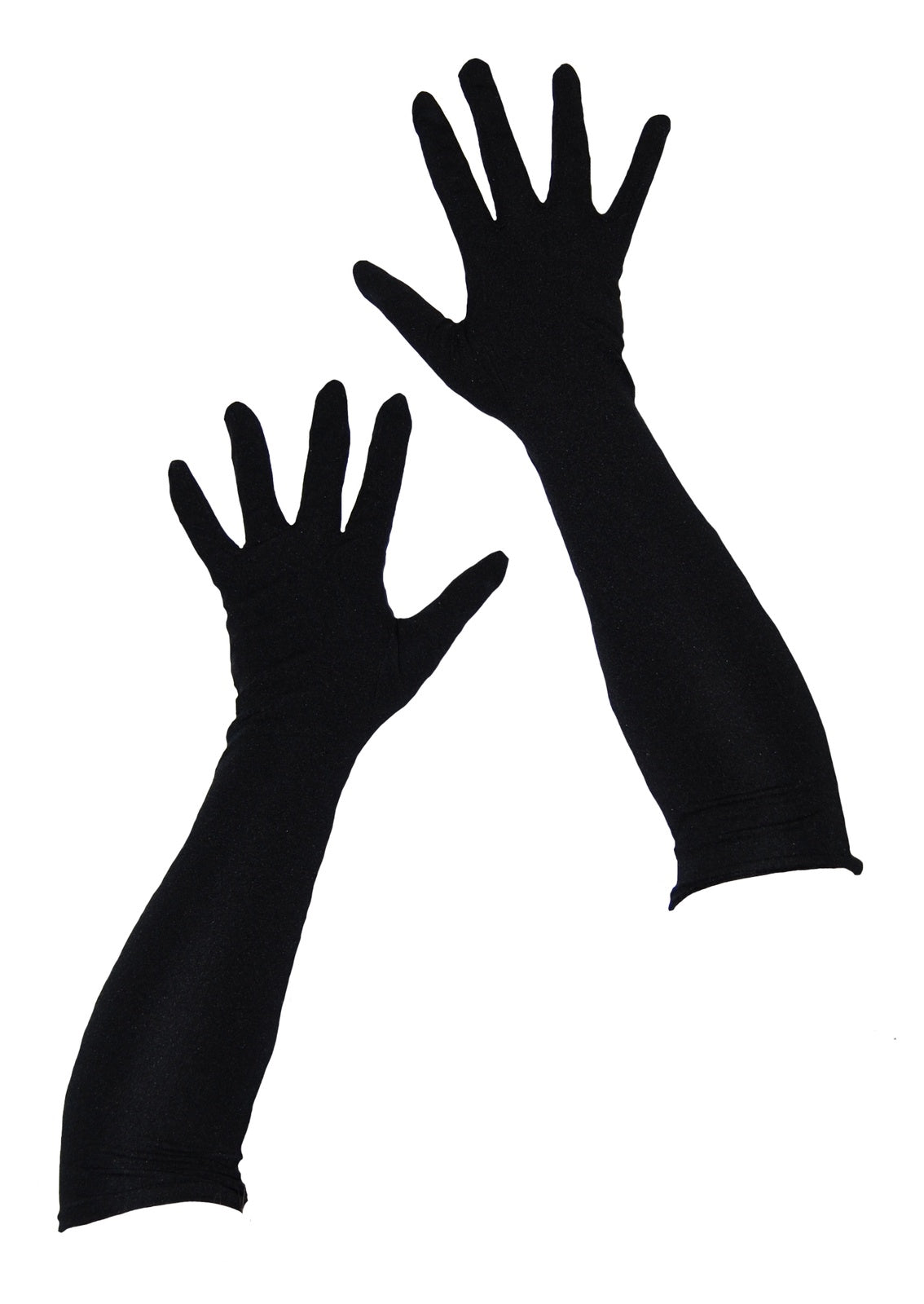 Long Nylon Gloves -Black