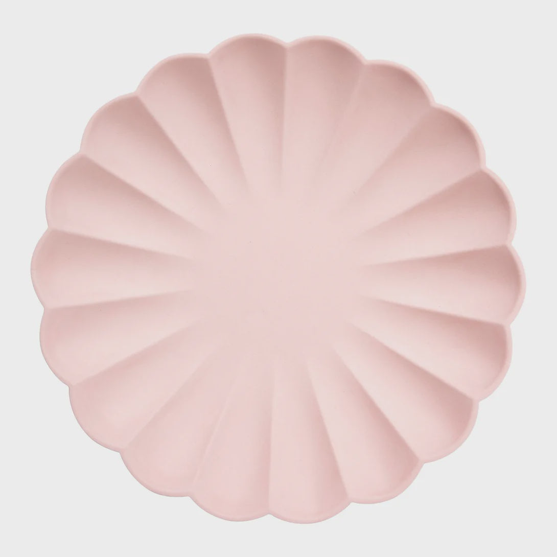 Meri Meri Candy Pink Large Compostable Plates - Pack of 8