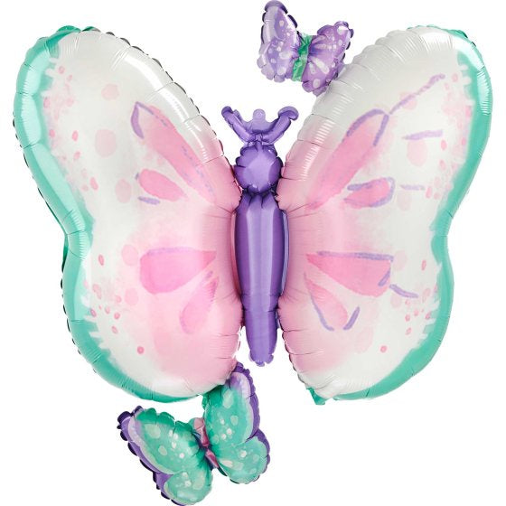 Flutters Butterfly Supershape Foil Balloon