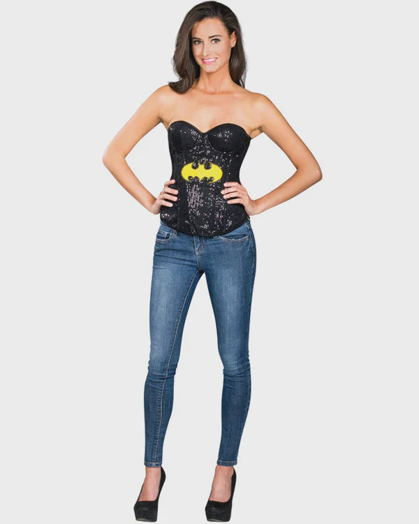 Batgirl Sequin Corset Womens Costume