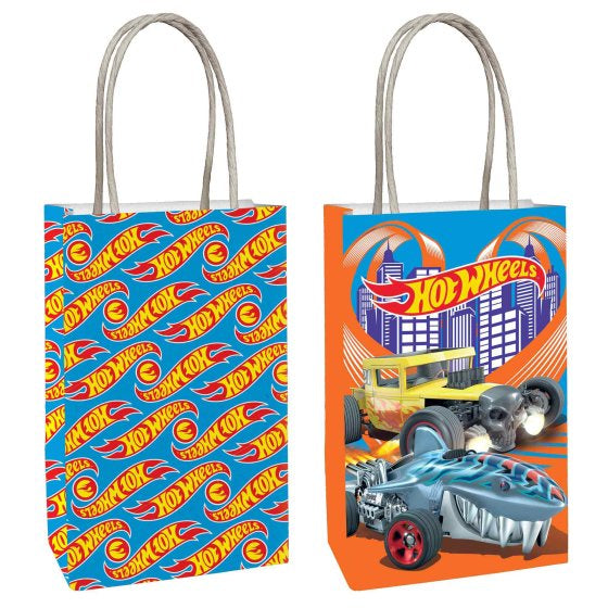 Hot Wheels Paper Kraft Bags 8 pack