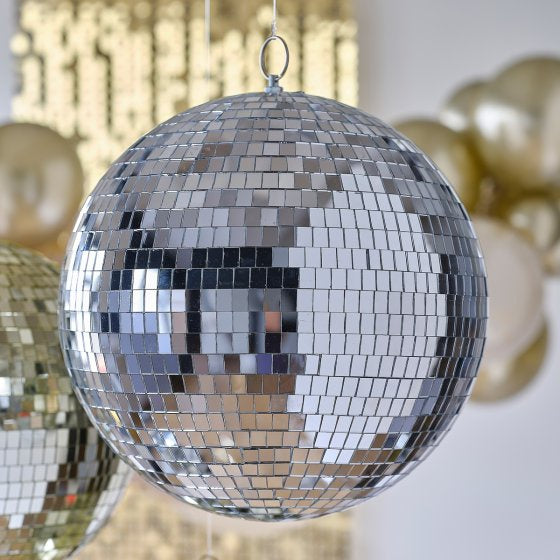 Large Silver Disco Ball 30cm