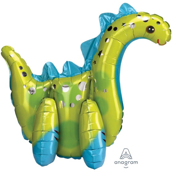 Multi-Balloon Standing Stegosaurus Airfilled Foil Balloon