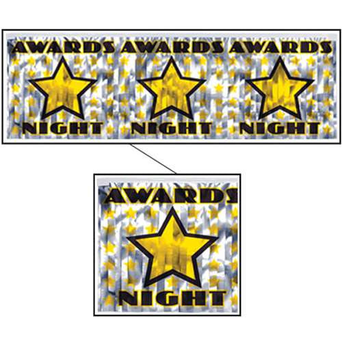 "Awards Night" Metallic Fringe Banner