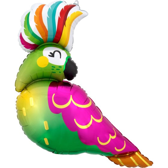 Tropical Parrot Supershape Foil Balloon