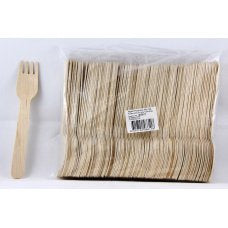 Wooden Forks 155mm Pack of 100