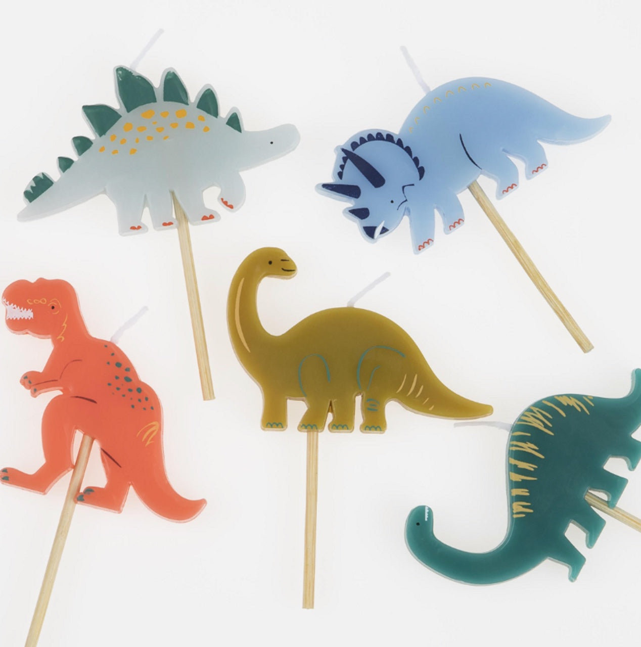 Meri Meri Dinosaur Candles 5 pack