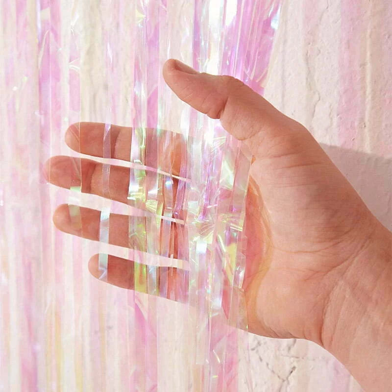 Iridescent Fringe Curtain