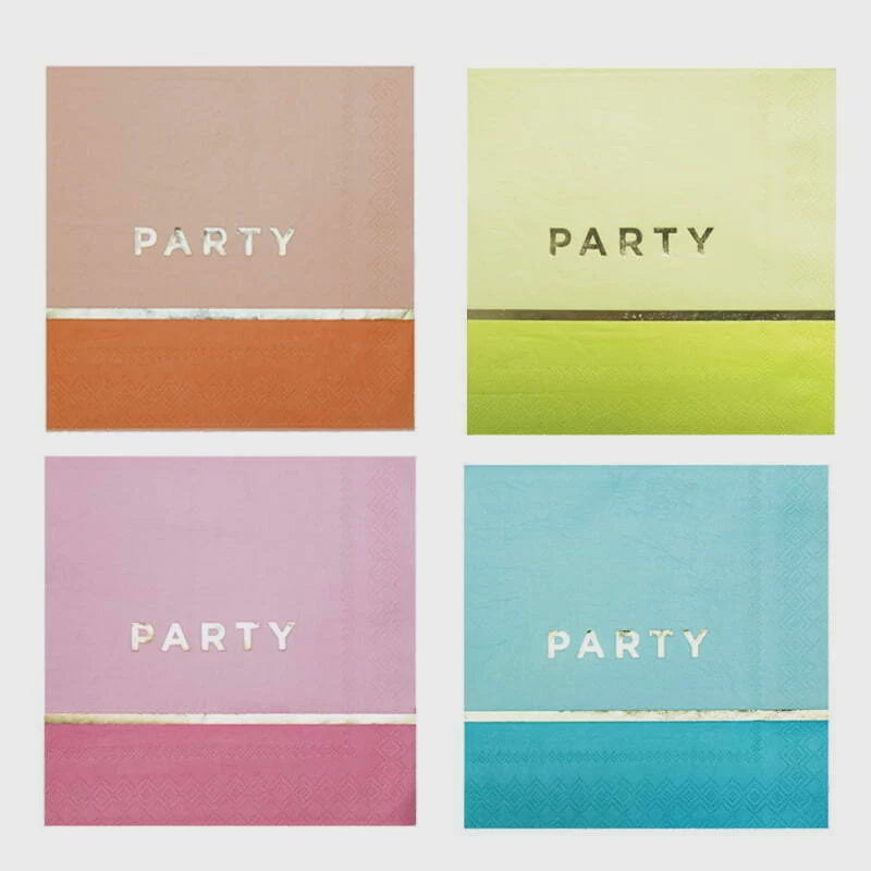 Pastel Party Napkins (Pack of 20)
