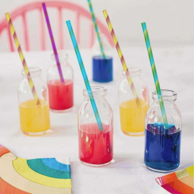Rainbow Paper Straws (Pack of 20)