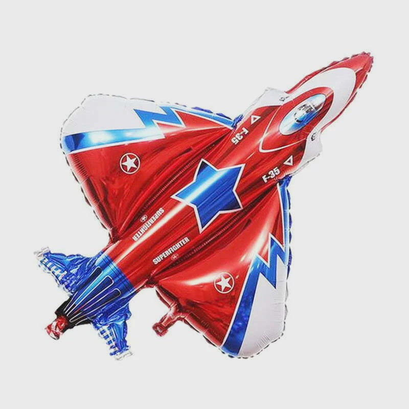 Red Plane Foil Balloon