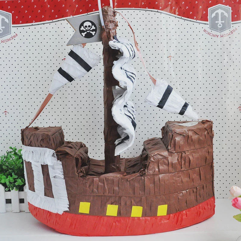 Brown Pirate Ship Pinata