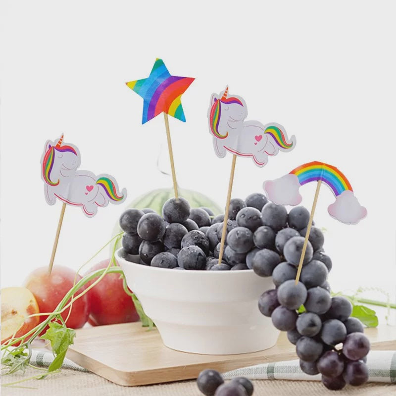 Unicorn Cupcake Picks (Pack of 24)