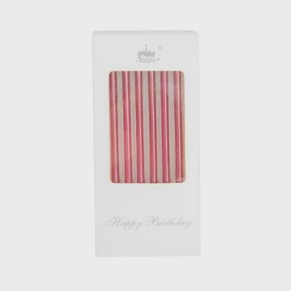 Metallic Red Candles (Pack of 6)