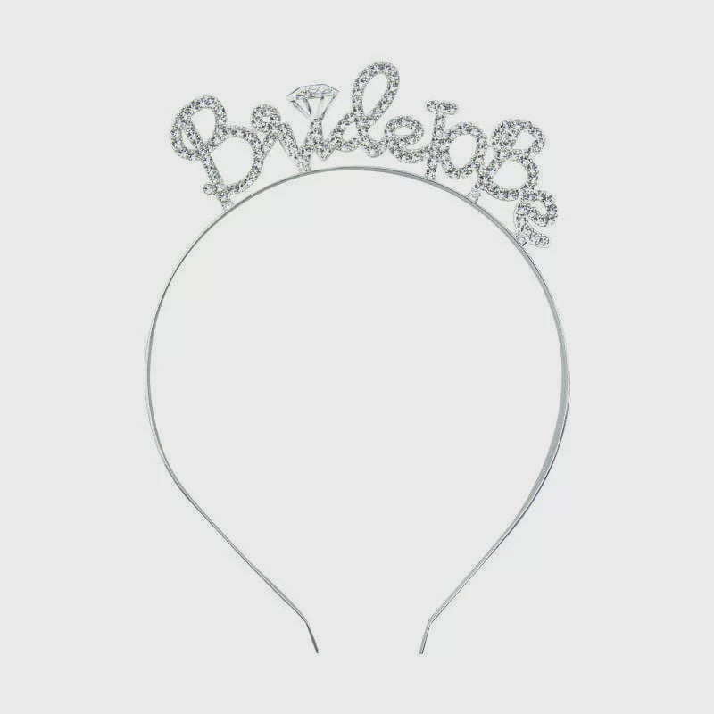 Silver Bride To Be Headwear