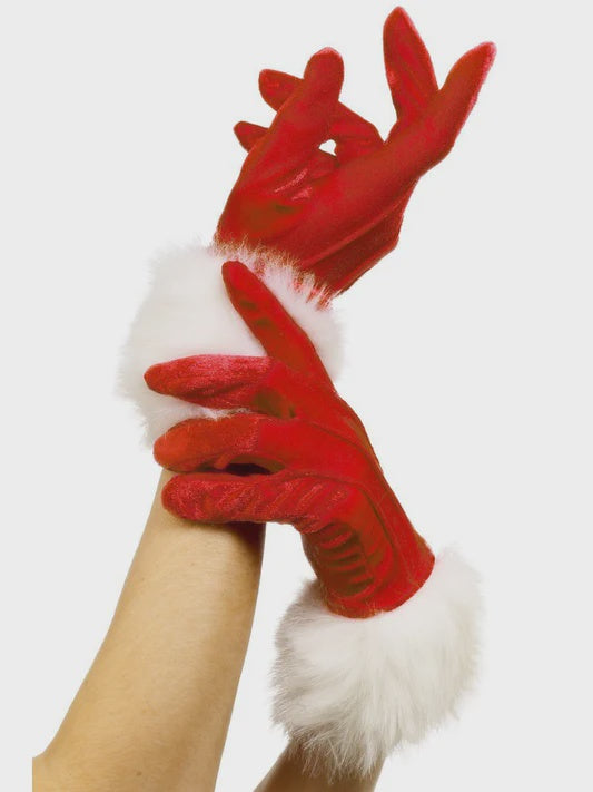 Red Santa Gloves