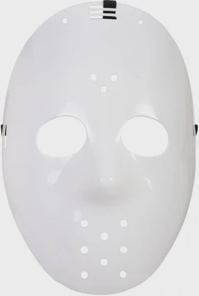Halloween Mask White Jason Jockey Mask