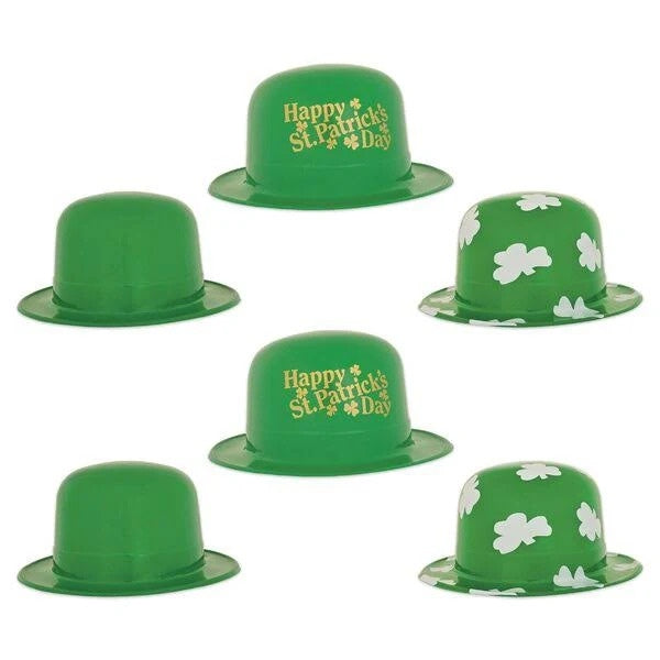 St Patrick's Day Derby Hat Assorted Pack of 6